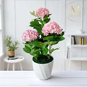 【Floral M】夏日浪漫京都繡球櫻坂粉仿真花禮