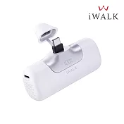 【iWALK】六代Type-C口袋行動電源5500mAh(LPB5500PC) 羽白