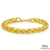 【點睛品】編織騎士鍊 黃金手鍊_計價黃金