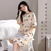 BJ COLLECTION 日系純棉萌熊寶貝系列短袖居家服 /睡衣 BJC50036 FREE 彩色