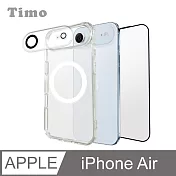 【Timo】iPhone Air 6.5吋 MagSafe磁吸殼+鏡頭貼+螢幕保護貼三件組