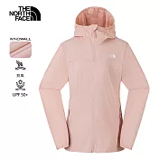 The North Face W SUN CHASE WIND JACKET- AP 女風衣外套-NF0A8CJZLK6 L 粉紅色