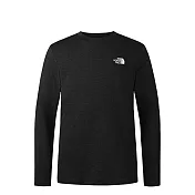The North Face M 24/7 L/S TEE - AP 男薄長袖上衣-NF0A8DG5JK3 L 黑色