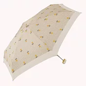 【官方直營】Wpc.格紋小花手動晴雨兩用傘  駝色