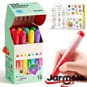 【JarMelo 原創美玩】水果香氛可水洗彩色筆（12色） JA99940