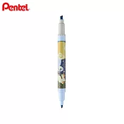 PENTEL限量秋炳系列 雙頭螢光筆  兔子奔月