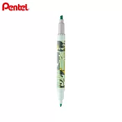 PENTEL限量秋炳系列 雙頭螢光筆  閒雲野鶴