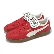 Puma 休閒鞋 Palermo Premium 男鞋 女鞋 紅 白 復古 皮革 德訓鞋 40174403 24cm RED/WHITE