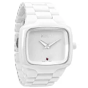 NIXON The Ceramic Player陶瓷真鑽瑞士機芯腕錶-白