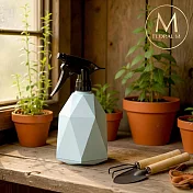 【Floral M】北歐家居園藝質感藍植栽噴霧瓶600ml (贈送園藝工具三件組)