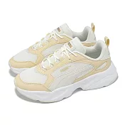 Puma 休閒鞋 Cassia 2.0 女鞋 米白 黃 低筒 拼接 厚底 增高 運動鞋 40267604 23.5cm IVORY/WHITE