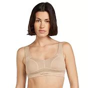 【紐西蘭Icebreaker】女 Queens 後扣式內衣(本體附內襯)-200 M 奶茶棕