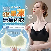 【太力】3D無痕果凍清膚固定杯內衣 黑色