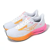 Mizuno 慢跑鞋 Wave Rider 29 男鞋 女鞋 HANABI 花火系列 波浪片 運動鞋 美津濃 J1GC2593-02 25cm GREY/PINK