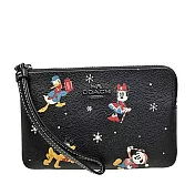 COACH 防刮PVC皮革L型拉鍊手拿包-迪士尼