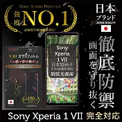 Sony Xperia 1 VII 霧面保護貼 七代 滿版黑邊 日規旭硝子玻璃保護貼 (晶細霧面)【INGENI】