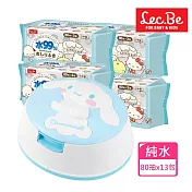 日本LEC 大耳狗純水 濕紙巾箱購組(造型外盒多款可選擇)