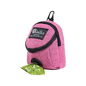 【野一夏】多功能可掛式寵物便袋收納包-贈狗便袋 -粉色