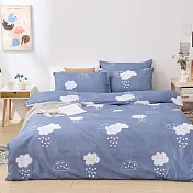 《DUYAN 竹漾》台灣製 舒柔棉雙人床包三件組 / 雲朵童話