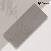 【Tumaz月熊健身】加寬80CM 5mm PU天然橡膠瑜珈墊-星空升級款 贈背帶 Mocha 摩卡棕