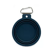 PetDreamHouse 可摺疊矽膠旅行碗-海軍藍 | 寵物碗 摺疊碗 外出碗 水碗