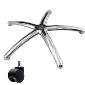 電腦椅專用 五星鋁合金腳座 (直徑70cm/PP滑輪)BASE-011LL