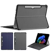 □貼心設計!!可放鍵盤 方便攜帶□微軟 Microsoft Surface Pro 12吋 2025 專用高質感可裝鍵盤平板電腦皮套 保護套 湖泊藍