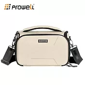 【Prowell】EVA硬殼一機兩鏡相機包 相機保護包 休閒攝影包 相機斜背包 相機跨肩包 WIN-22356 贈送防雨罩 米色