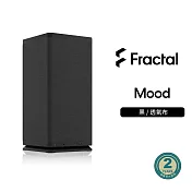 【Fractal Design】Mood mITX 透氣織布柱狀設計 灰/白 電腦機殼 黑色