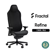 【Fractal Design】Refine人體工學麂皮椅 沉穩黑