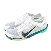 Nike 田徑釘鞋 Air Zoom Victory 2 男鞋 白 綠 中長距離 可拆式鞋釘 跑鞋 FD8411-100 24cm WHITE/GREEN