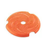 PetDreamHouse 飛盤舔食墊-橘(可獨立或組合九重葛、風車慢食碗使用)