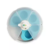 PetDreamHouse 旋轉益智慢食碗-組合-調色盤風扇-天空藍 | 寵物碗 藏食碗 嗅聞碗