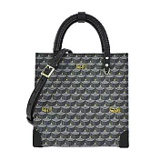 Faure Le PageTake It Easy 19 經典龍鱗紋手提/斜背紙袋包-小/ 黑