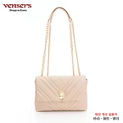 【vensers】牛皮潮流個性包肩背包(NH806702杏色)