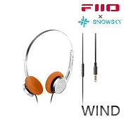 FIIO X SNOWSKY WIND 半開放動圈式耳罩耳機-銀色款