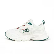 Fila [5-J952Y-166] 女 運動休閒鞋 復古鞋 舒適 米白 綠 24cm 米/綠