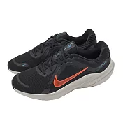 Nike 慢跑鞋 Quest 5 男鞋 黑 橘 緩衝 回彈 運動鞋 DD0204-005 26cm BLACK/BRIGHT CRIMSON