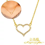 【金品坊】黃金項鍊璨光一見傾心套鍊