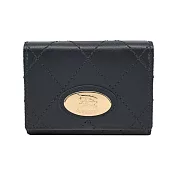 BURBERRY Strand小牛皮三折短夾 黑色