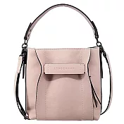 LONGCHAMP 3D系列小牛皮兩用包(小) 花瓣粉