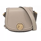Chloe Horse Medal 牛皮馬鞍斜背包 淺褐