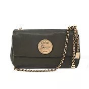 Chloe Heritage粒面牛皮鏈帶包 墨綠