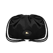 BURBERRY Horseshoe 抽繩束口收納袋 黑色