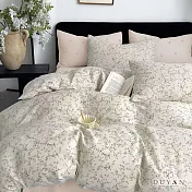 《DUYAN 竹漾》台灣製 40支精梳棉雙人床包被套四件組 / 暮云畔花