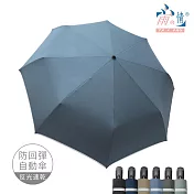 【雨之情】《超強》安全自動傘防回彈-巨無霸  霧藍
