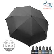 【雨之情】《超強》安全自動傘防回彈-巨無霸  深灰