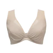 日本LECIEN 輕盈肩 肩膀減壓 無鋼圈胸罩 大尺碼友善-12134359-3L 3L 暖米白