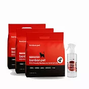 蹦蹦跳 植萃環保貓砂/ 鮮竹&艾草(6L/包)- 3包組+植萃除臭噴霧 300ML (效期到2026/5/23止)