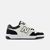 New Balance 480 [PHB480BW] 中童 運動休閒鞋 寬楦 魔鬼氈 舒適 穿搭 白黑 17 白/黑